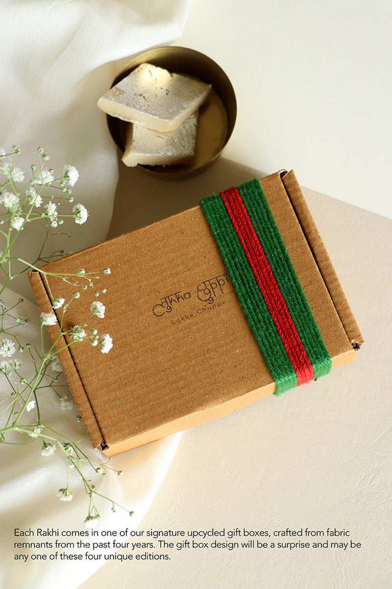 Lukka Chuppi Upcycled Rakhi-23 - Set of 3