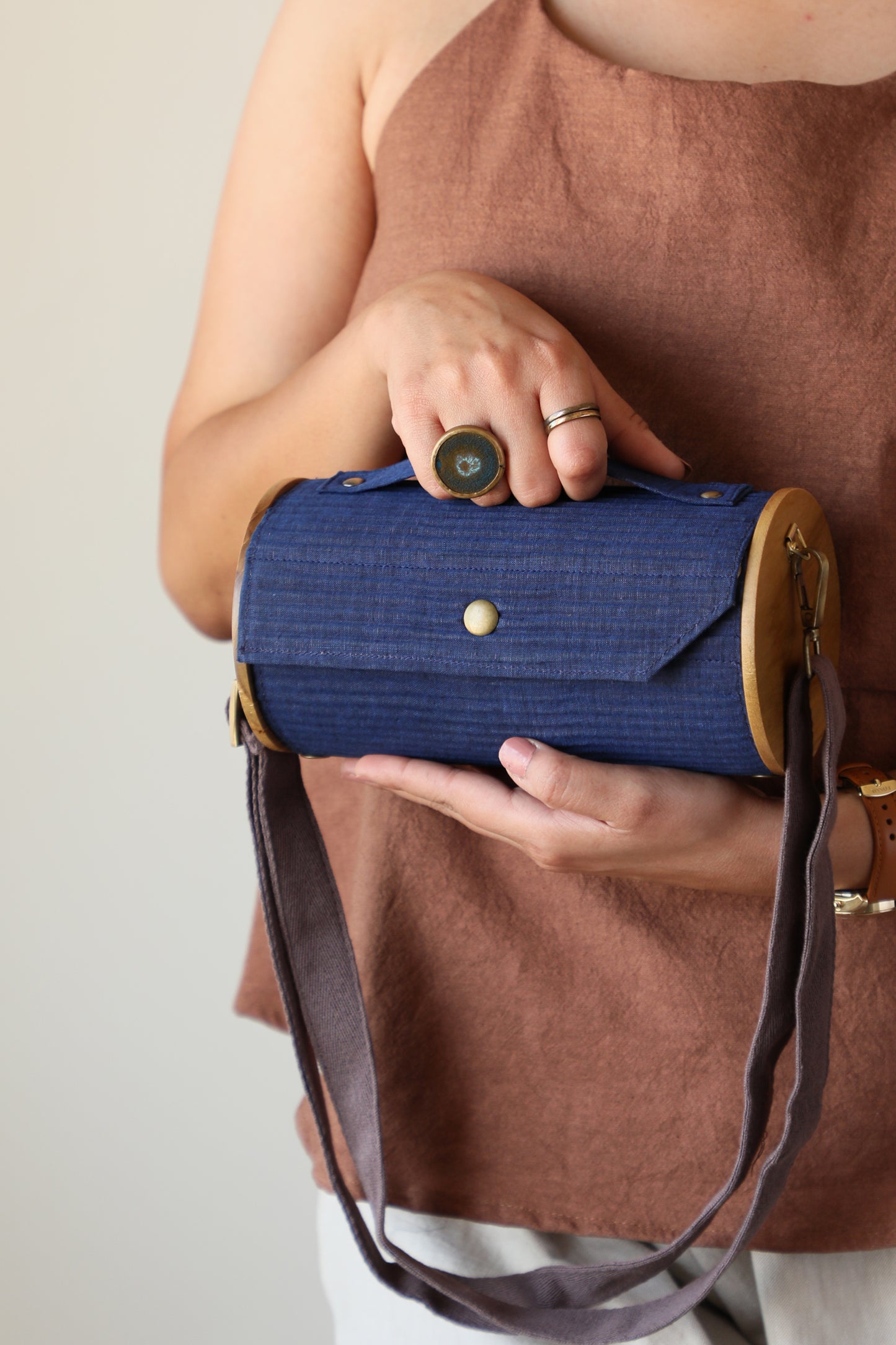 New Moon Round Clutch