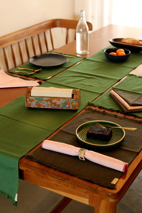 Forest and Stone Spun Table Linen Set of 6