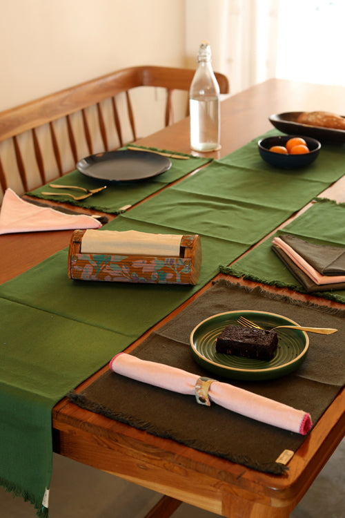 Forest and Stone Spun Table Linen Set of 6