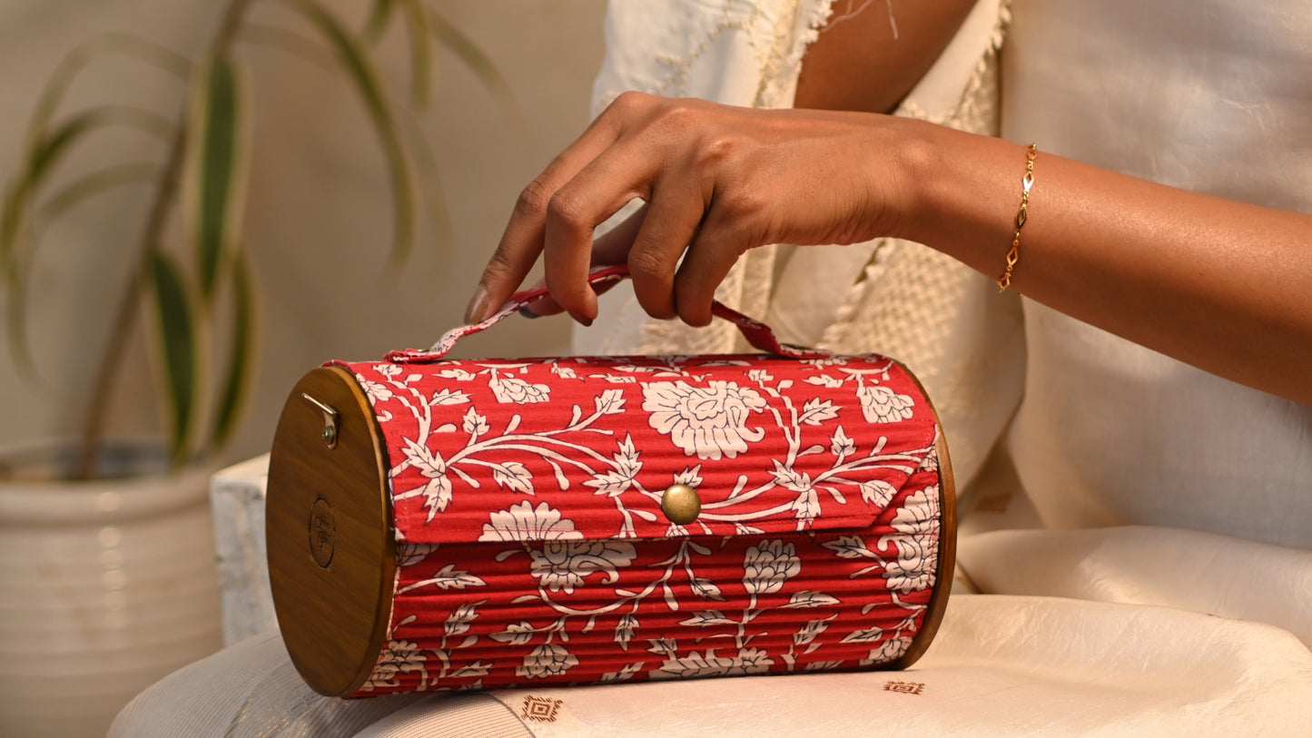 Wild Prune Round Clutch