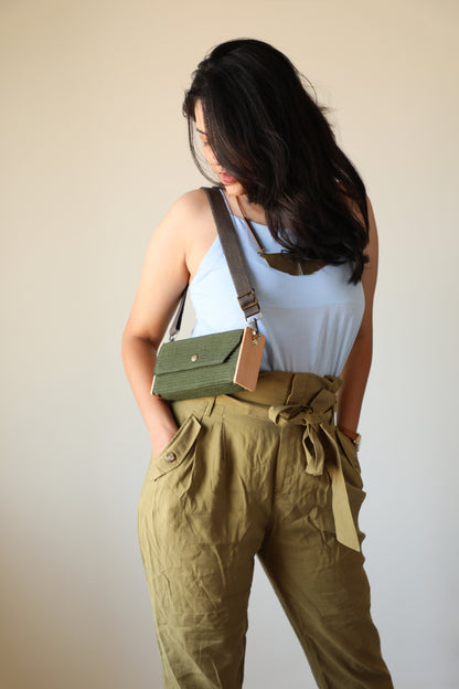 Olive Green Mini Clutch