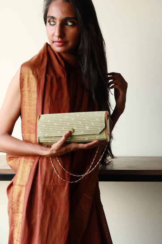 Resham upcycled Mini Clutch