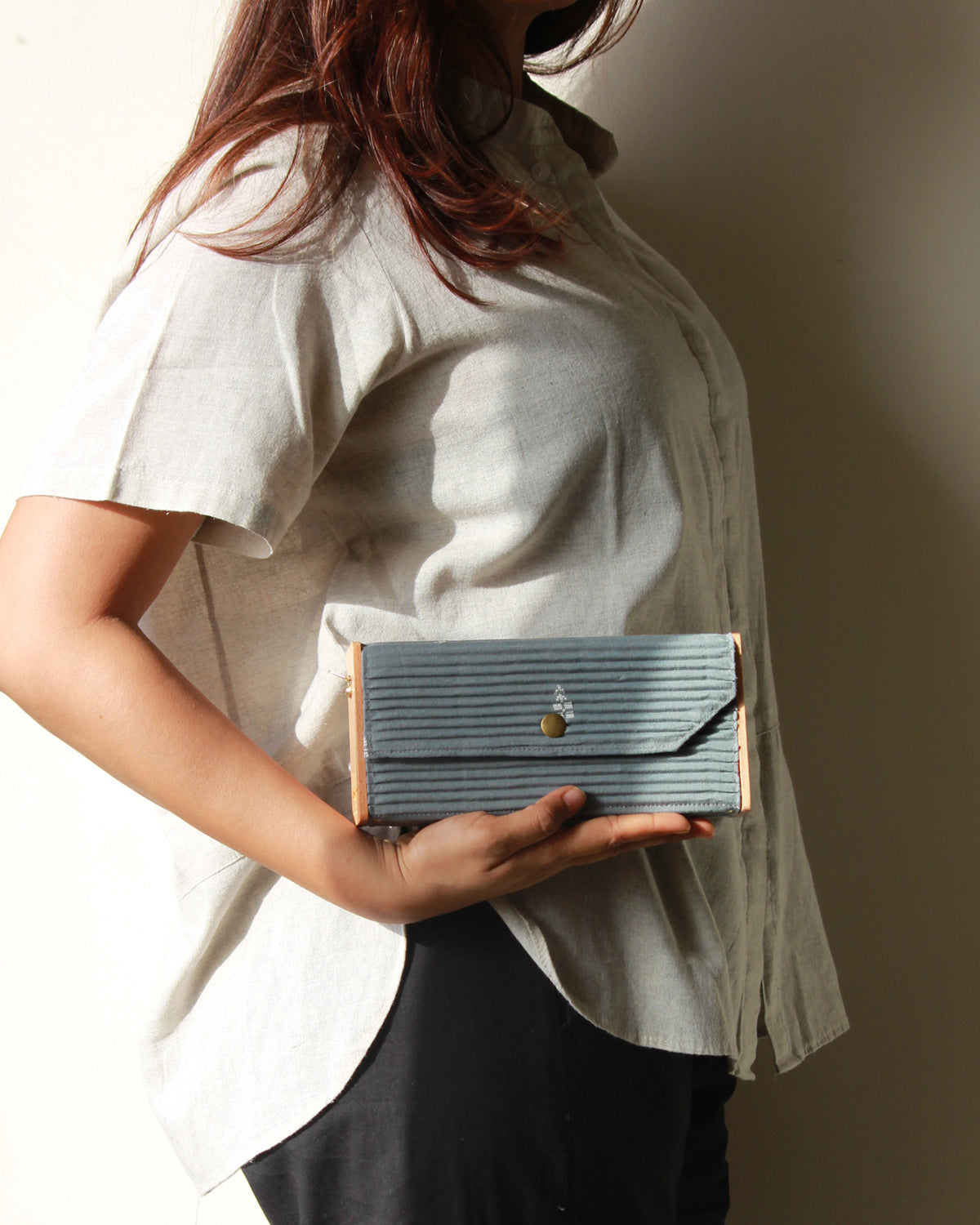 ASH GRAY Mini Clutch