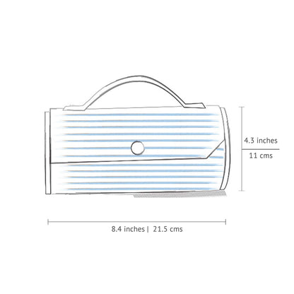 ASH GRAY Round Clutch - Single Sleeve