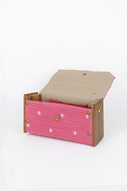 MAUVE & OAT Box Clutch - Changeable Sleeve