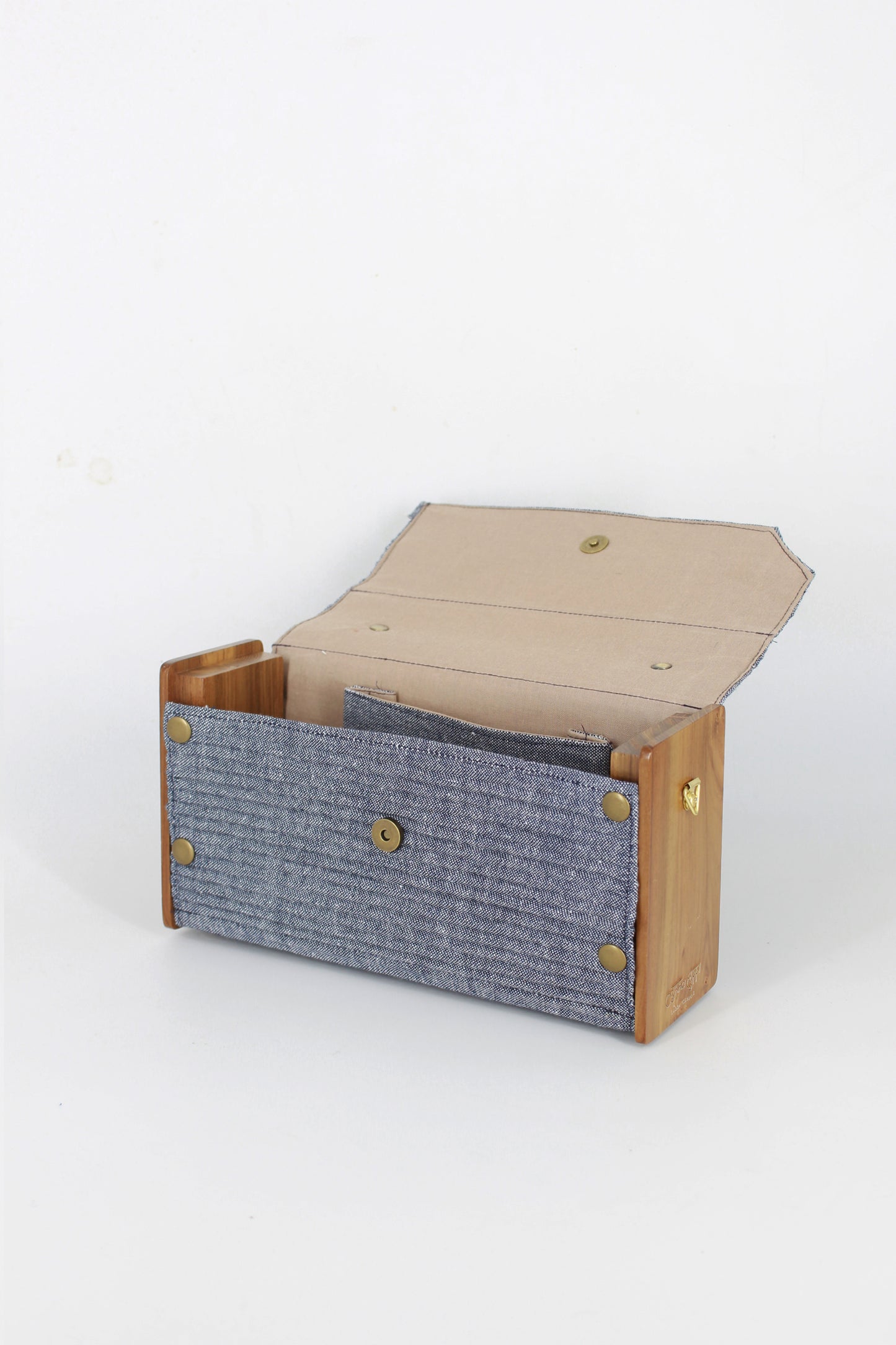 MAUVE & OAT Box Clutch - Changeable Sleeve