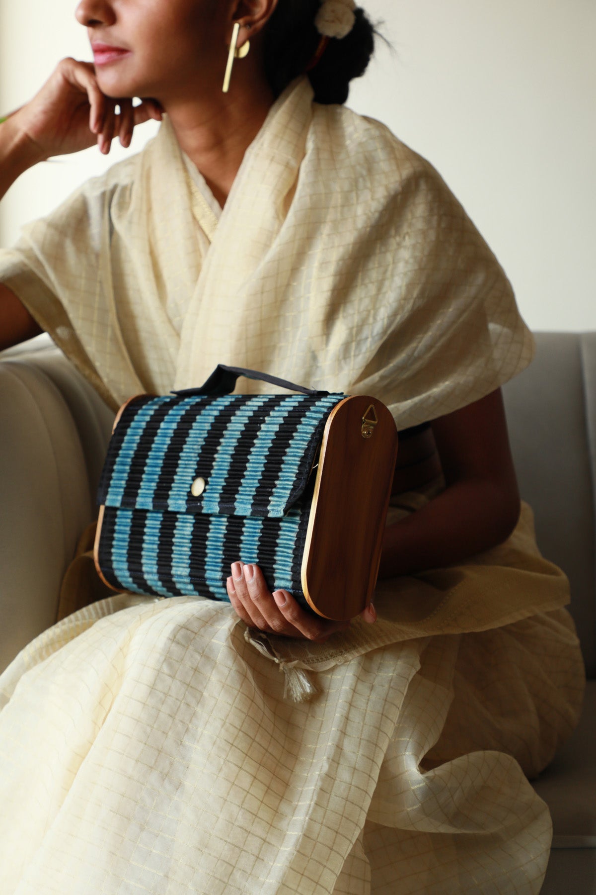 Harir upcycled Capsule Clutch