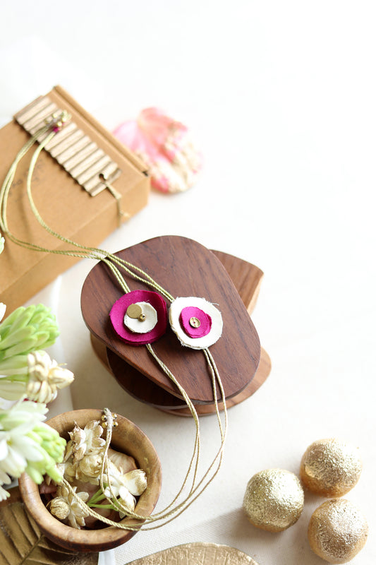 Lukka Chuppi Upcycled Rakhi#10 - set of 2