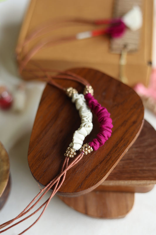 Lukka Chuppi Upcycled Rakhi#2 Set of 2