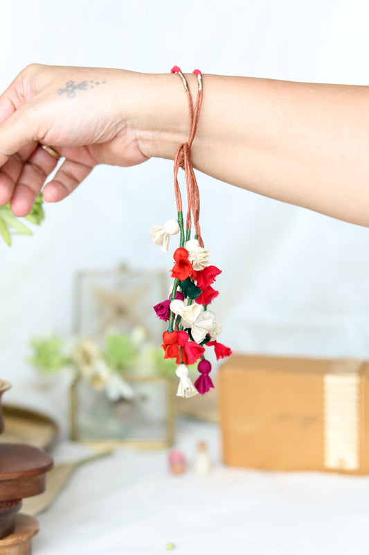 Lukka Chuppi Upcycled lumba Rakhi#2