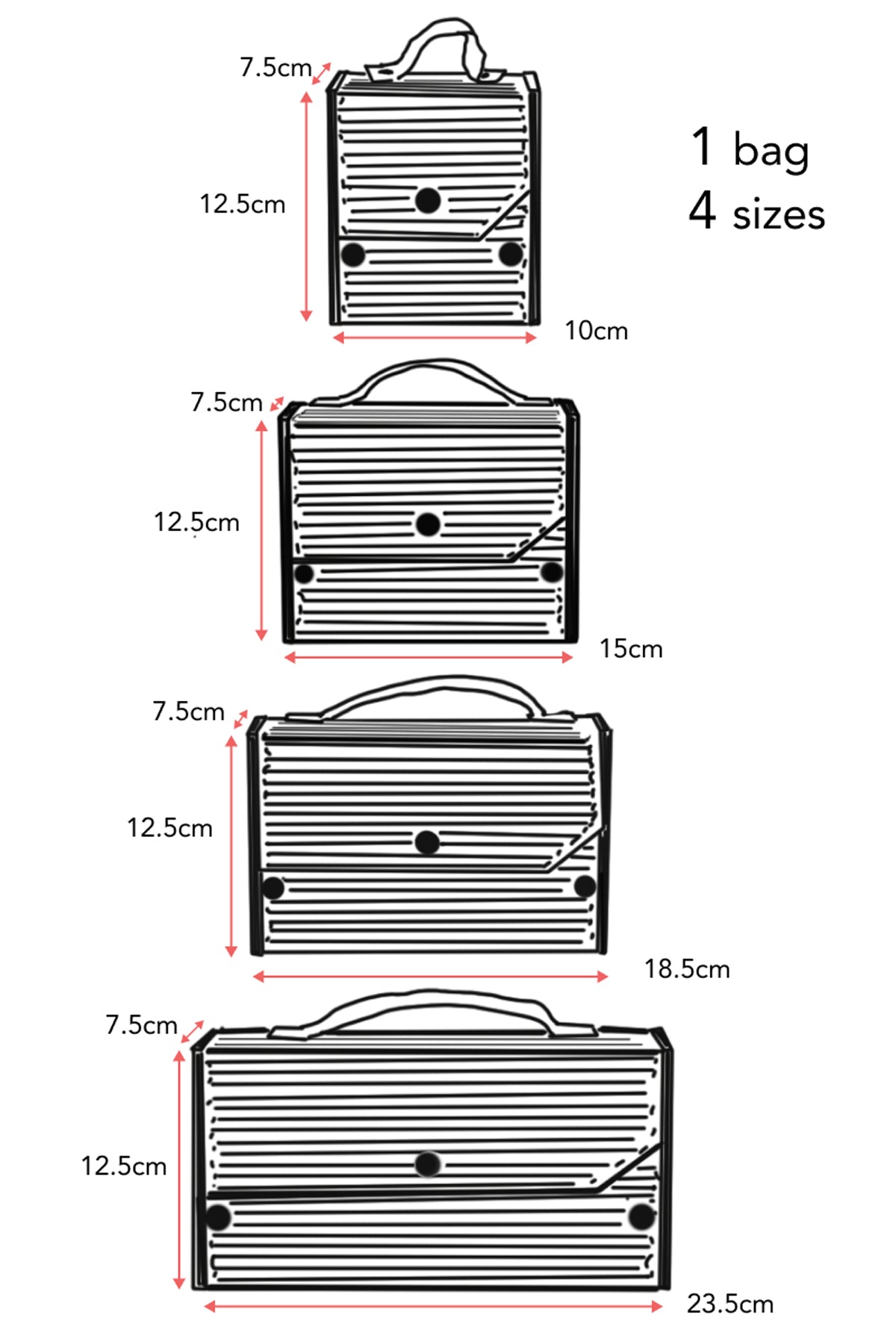 Brishti 4 in 1 Box clutch