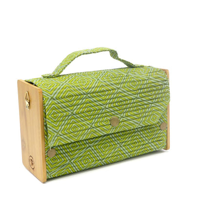 Forest Green Box Clutch - Single Sleeve