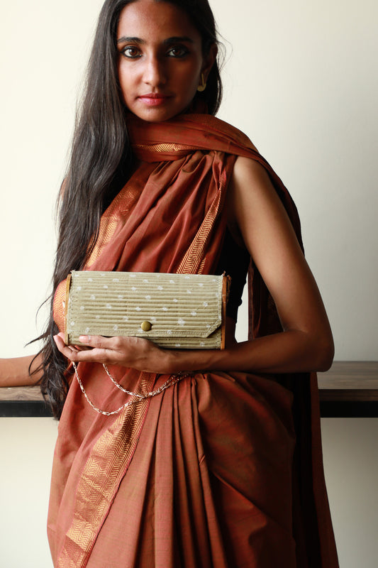 Resham upcycled Mini Clutch