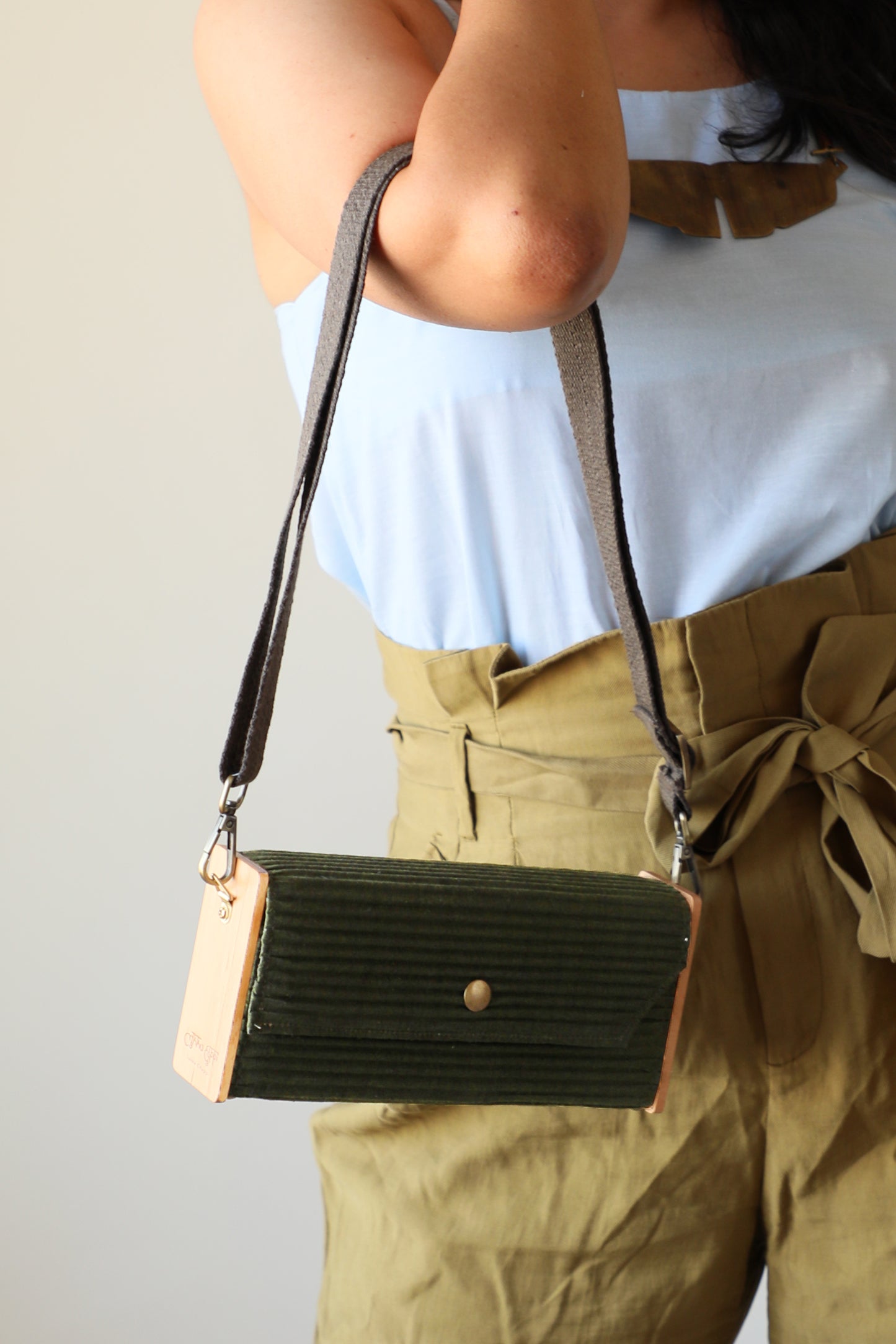 Olive Green Mini Clutch