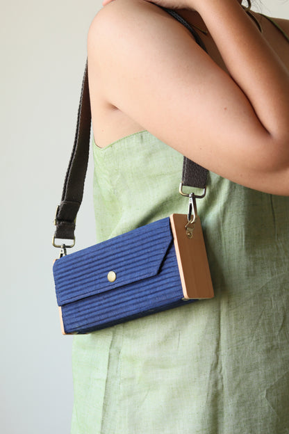 Navy Blue Mini Clutch