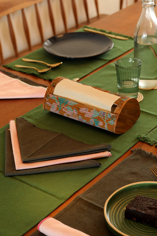 Forest and Stone Spun Table Linen Set of 6