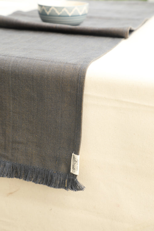 Stone Grey Cotton Table Linen Set of 6