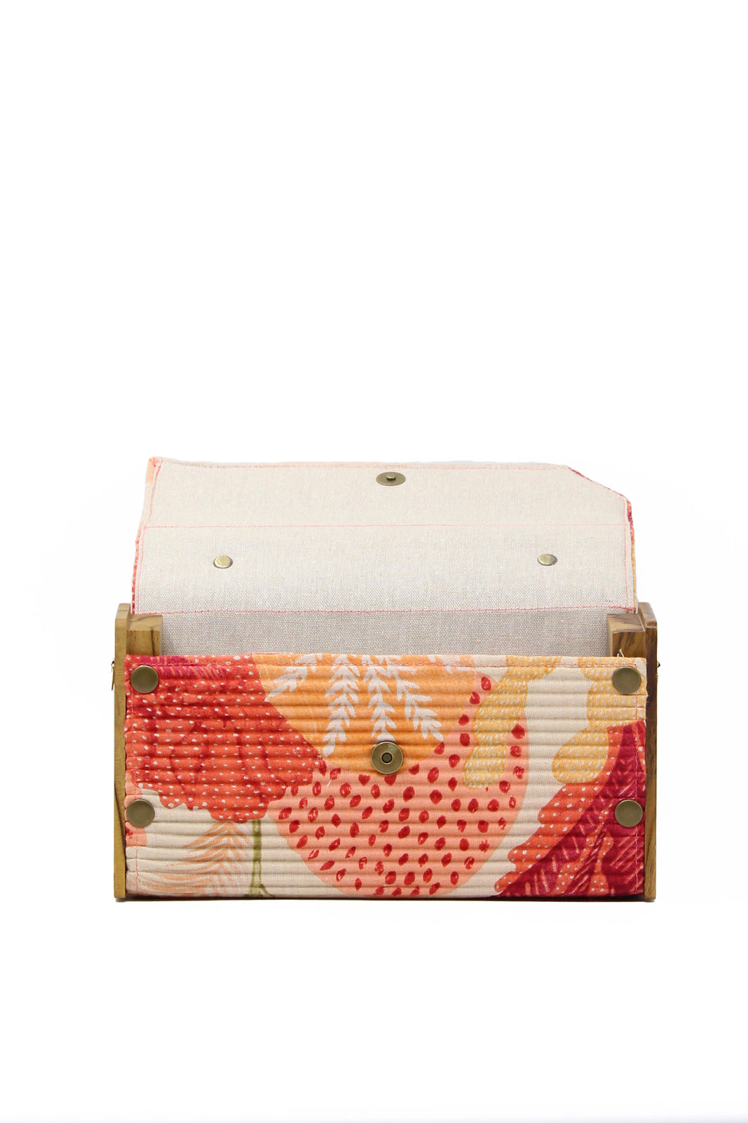 Springtale & Solid Olive Box Clutch - Changeable Sleeve