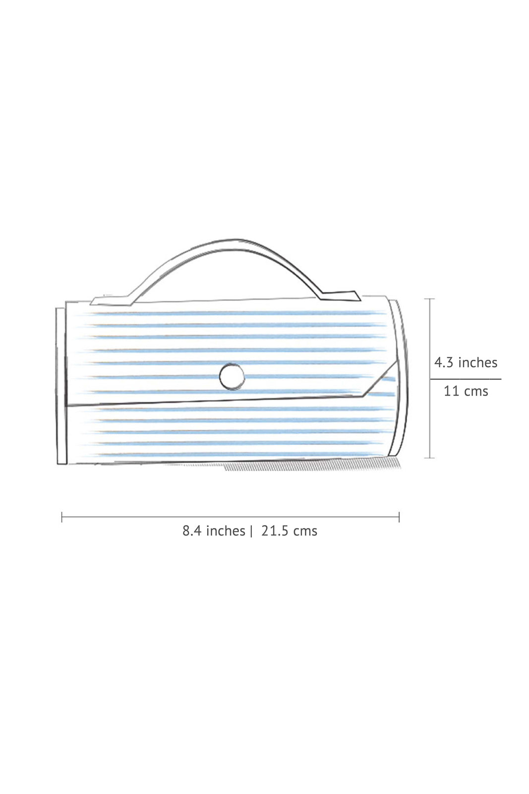 Sweet Pea Round Clutch - Single Sleeve