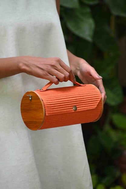 Garden Gala & Saffron Sun Round Clutch - Changeable Sleeve