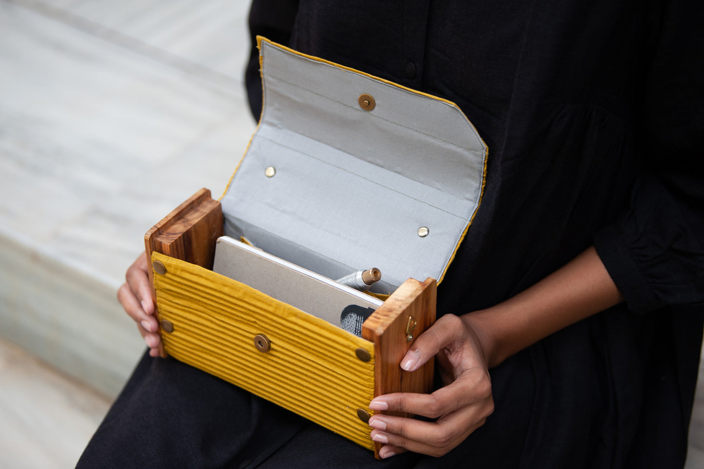 Yellow Box Clutch - Single Sleeve