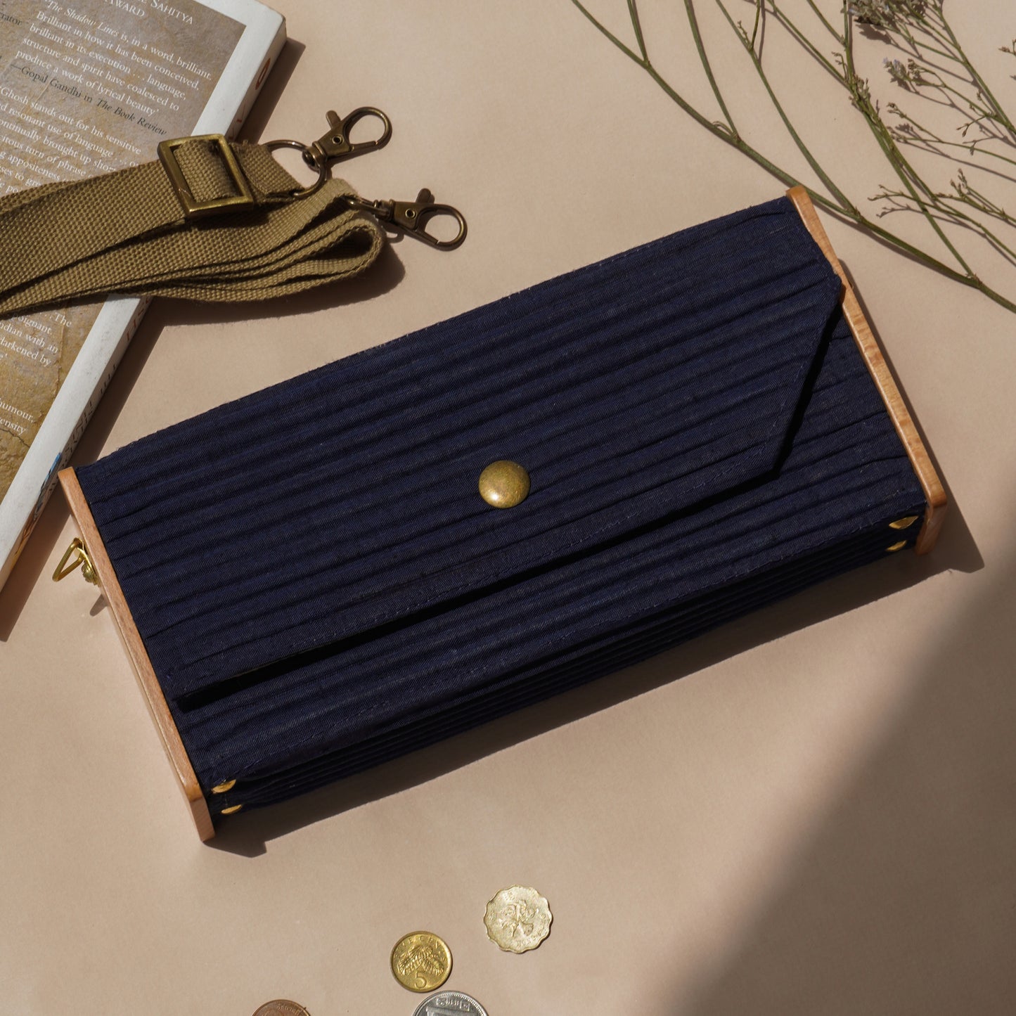 Navy Blue Mini Clutch