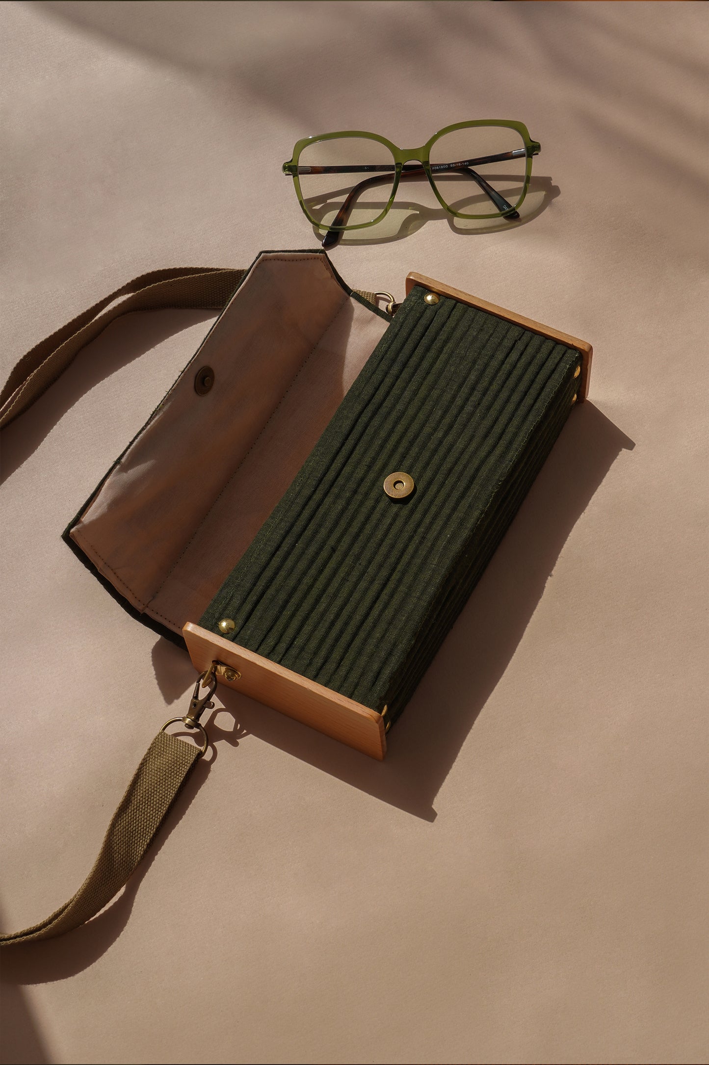 Olive Green Mini Clutch