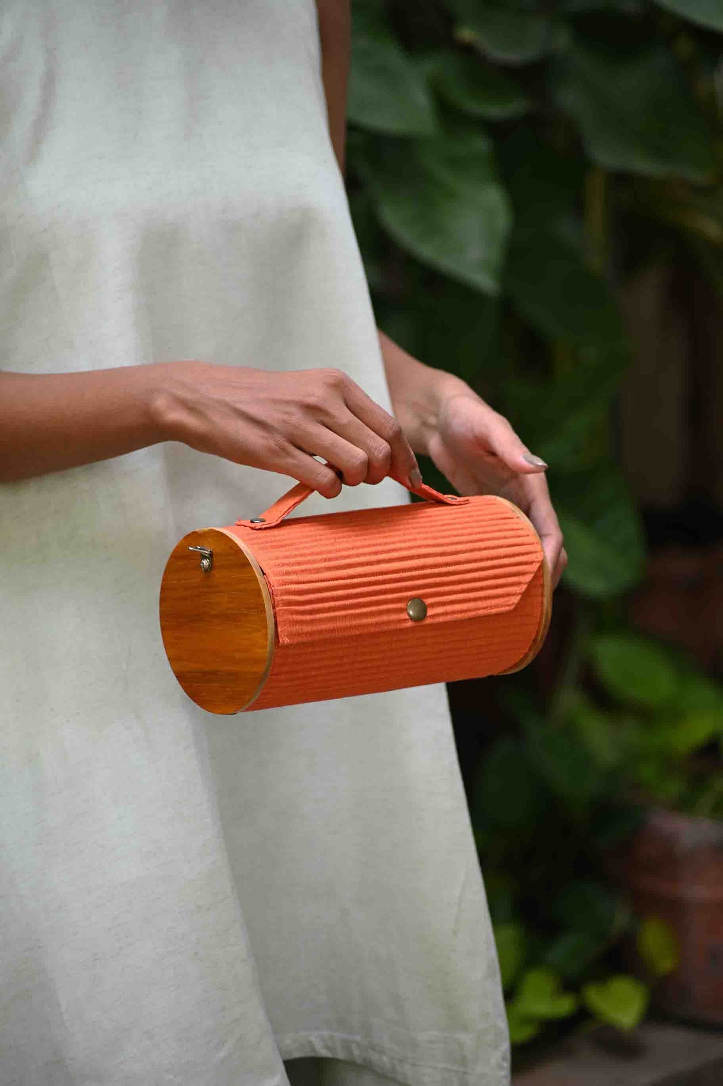 Saffron Sun Round Clutch