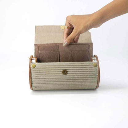 Earthen Hue Round Clutch - Changeable Sleeve Set